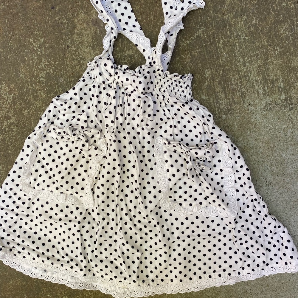 Little Lemons polka dot dress 6t